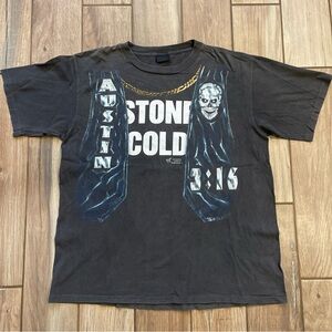 Vintage WWE Stone Cold Steve Austin 90’s Rare Biker jacket shirt